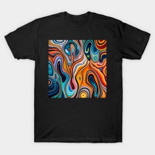 Abstract fluid art T-Shirt